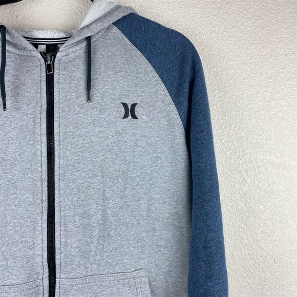 Hurley Men's Medium Multicolor Zip-Up Windbreaker Jacket Casual Fall - Picture 3 of 4